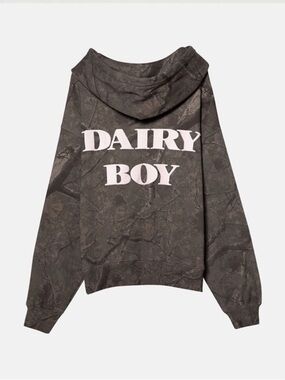 Dairy Boy River Camo Hoodie Pink
